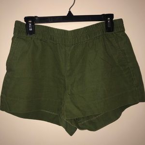 J. Crew Olive green shorts